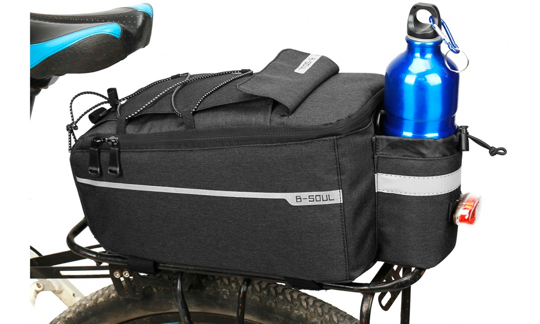 Велосумка B-Soul BC-BG165 на багажник черный 2 Велосумка B-Soul BC-BG165 на багажник черный 2