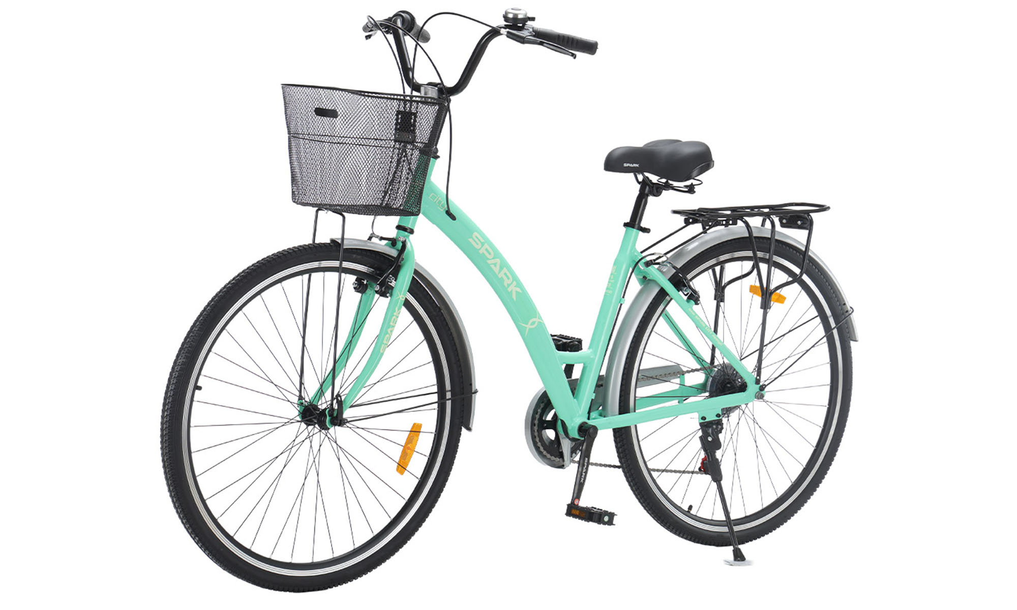 Велосипед SPARK CITY REINE 28", размер L, рама 18", год 2026, мятный 3