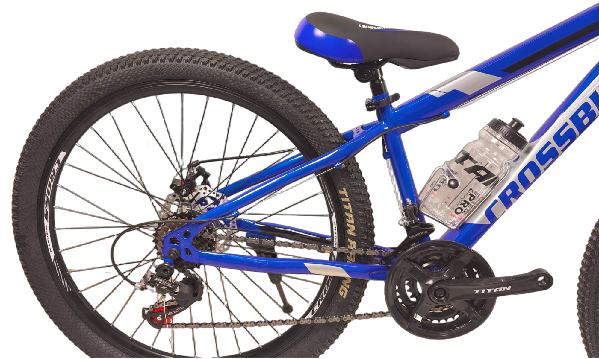 Велосипед CrossBike Storm 26", размер XS, рама 13", год 2022, Синий 3