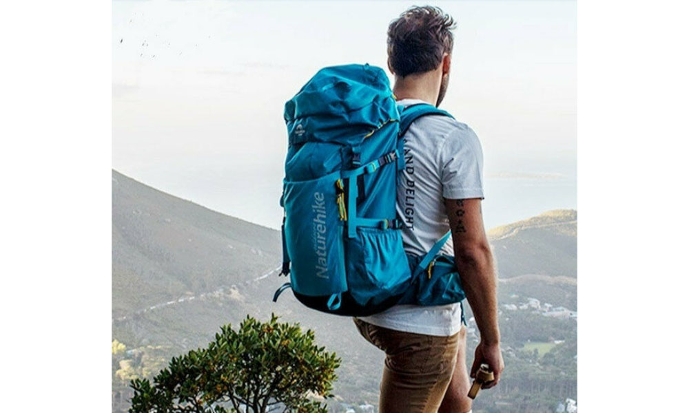 Рюкзак туристический Naturehike NH18Y045-Q, 45 л, голубой 3