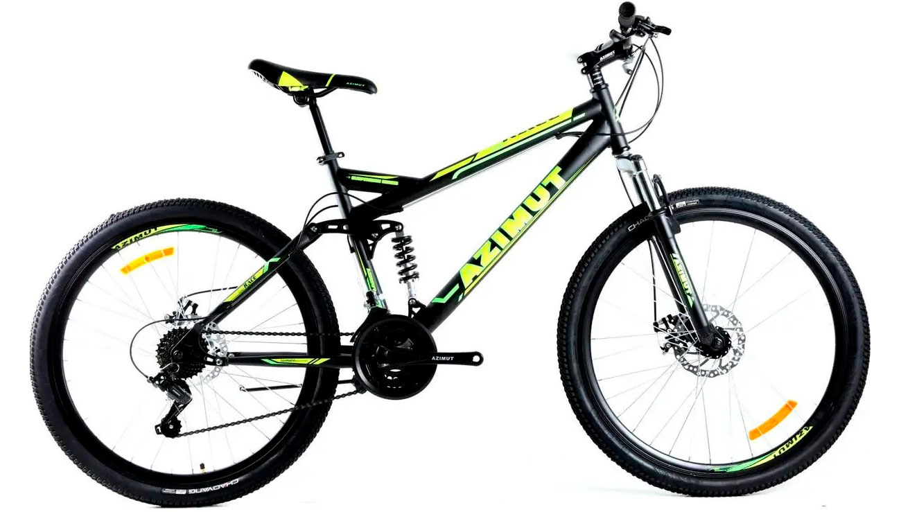 Фотография Велосипед Azimut Race GD 26" размер М рама 18 Черно-желтый