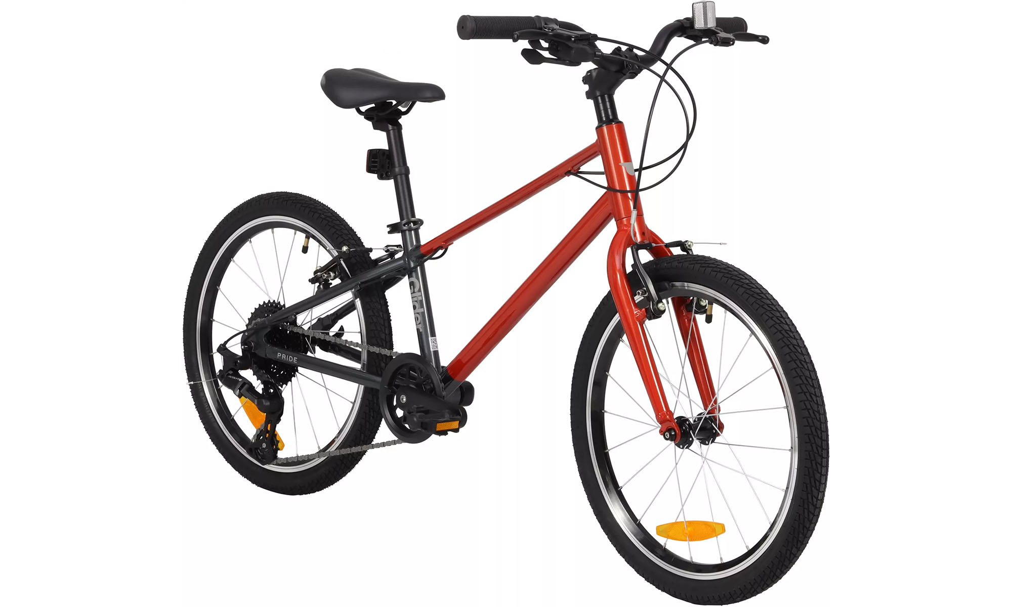 Велосипед Pride GLIDER 2.2 20" One size, 2025, червоний 3