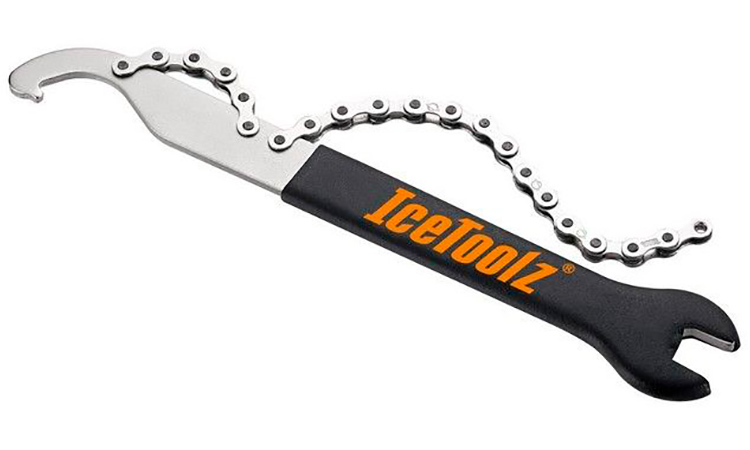 Фотография Ключ ICE TOOLZ 34S4 для затяжки локринга + ключ 15 мм, черный