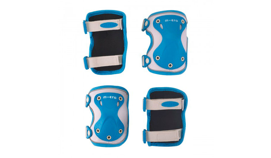 Фотографія Захисний комплект налокітники та наколінники Micro Flash розмір S Синій 2