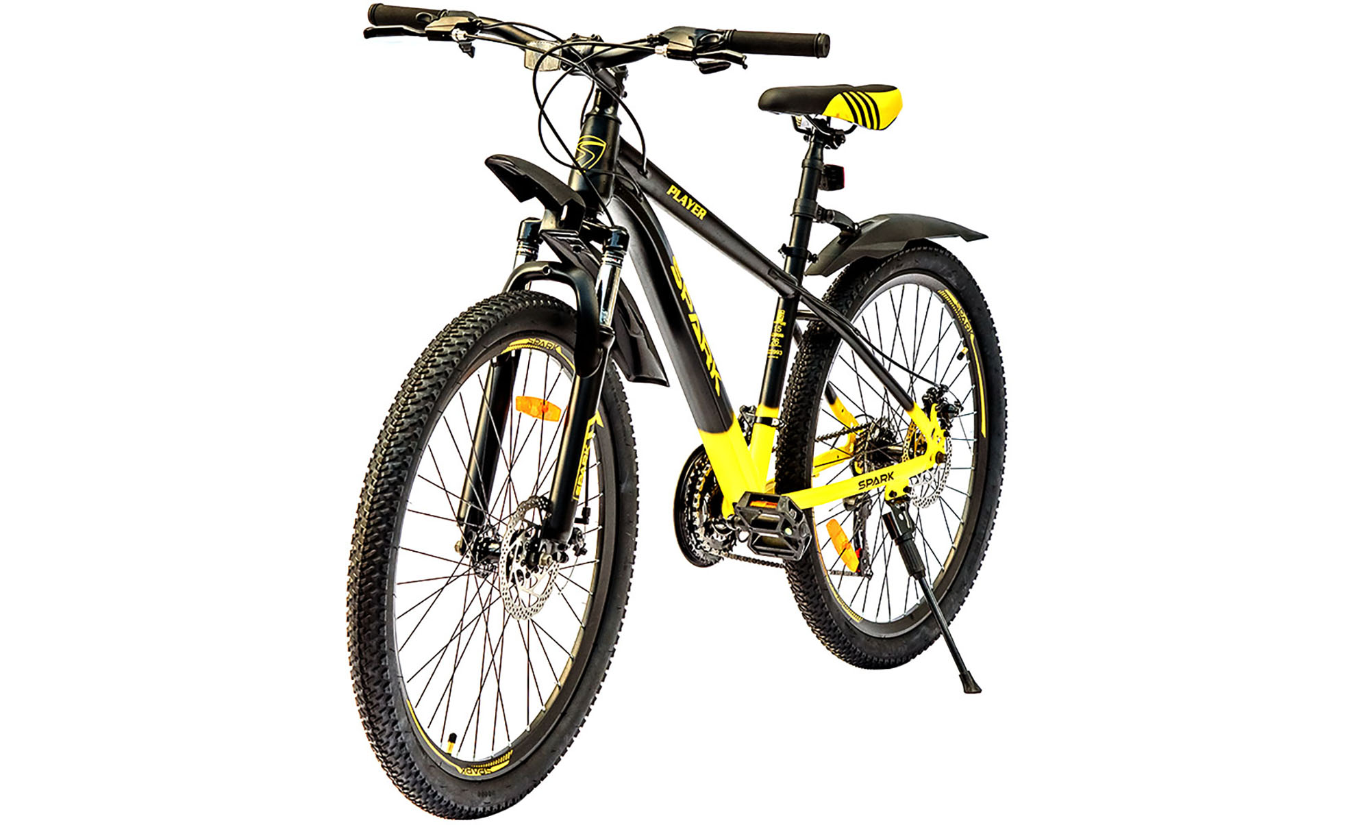 Велосипед SPARK PLAYER 26", размер S, рама 15", год 2025, черно-желтый 3
