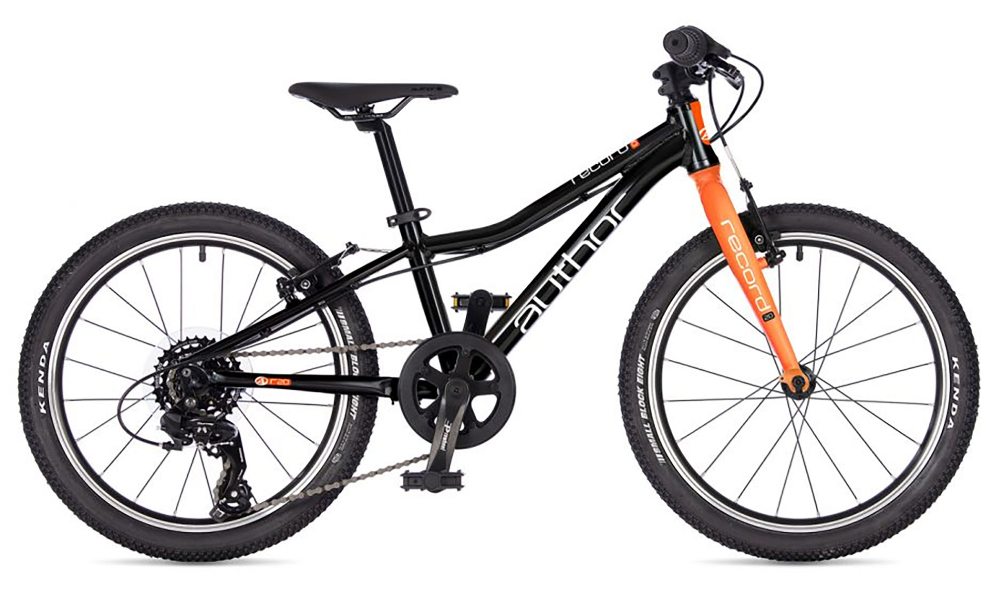 Велосипед AUTHOR RECORD 20", размер XXS, рама 10", год 2026, черно-оранжевый Велосипед AUTHOR RECORD 20", размер XXS, рама 10", год 2026, черно-оранжевый