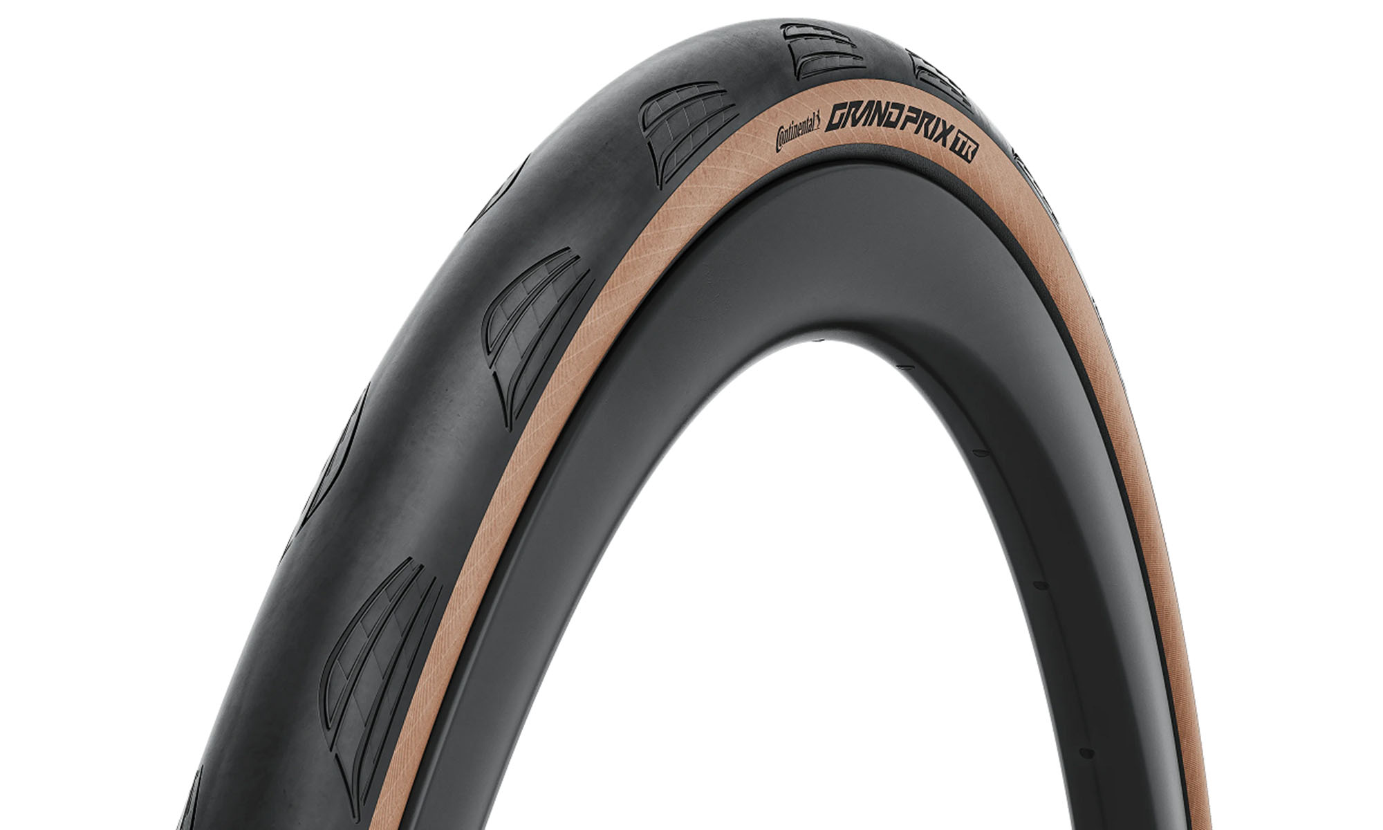 Покрышка бескамерная Continental Grand Prix 28" | 28 X 1.25 | 700 X 32C TR, черная/коричневая складная 