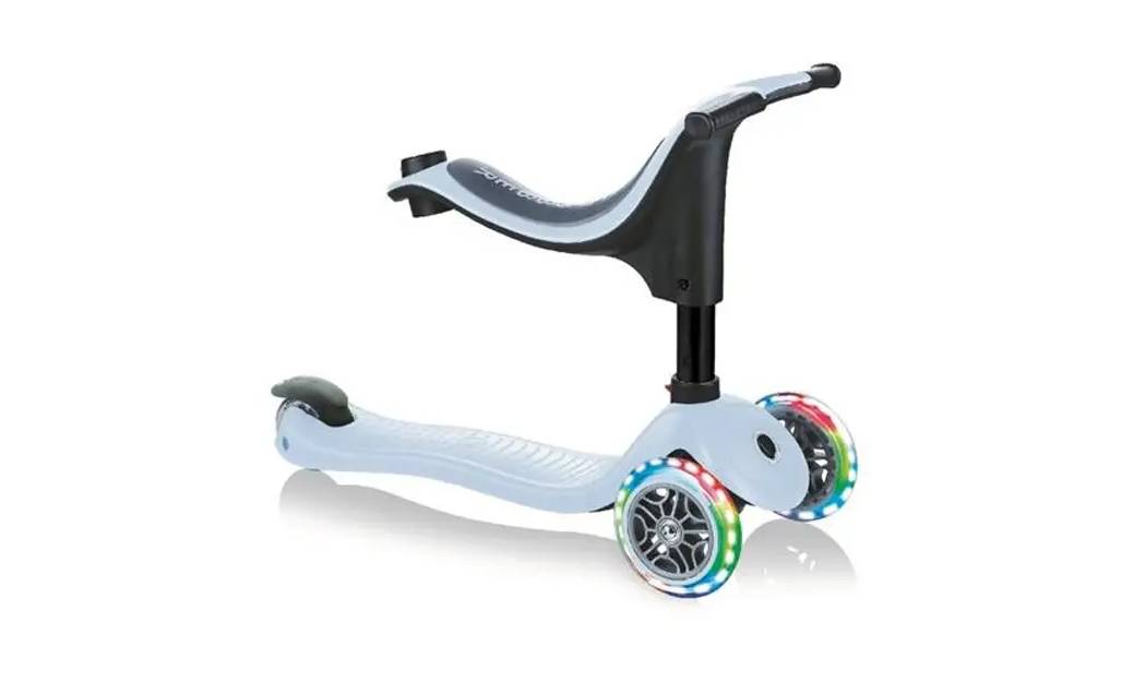 Самокат GLOBBER GO UP SPORTY со светящимися колёсами, пастельный синий, 1+ 4