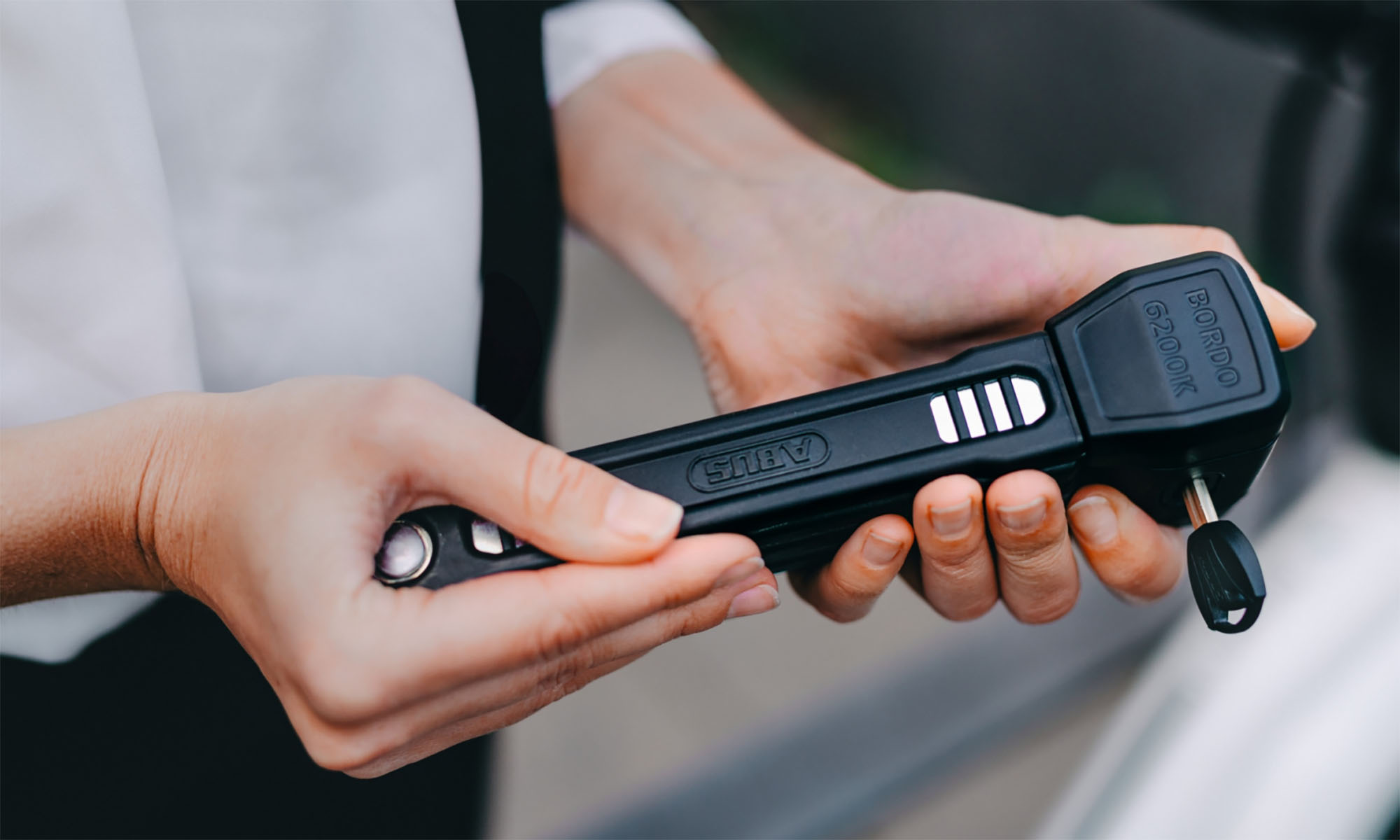 Замок під ключ сегментний ABUS 6200K/90см + кріплення SH, BK, чорний 4 Замок під ключ сегментний ABUS 6200K/90см + кріплення SH, BK, чорний 4