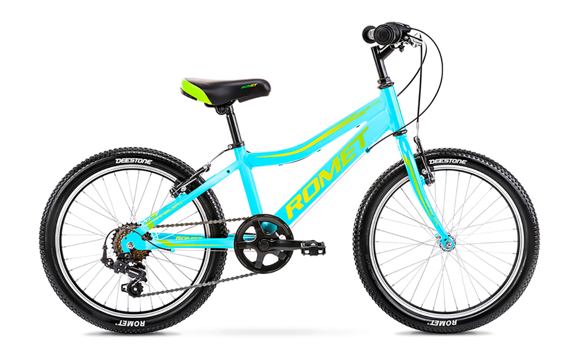 Фотография Велосипед ROMET Rambler Kid 1 20" (2021) 2021 Зелено-голубой