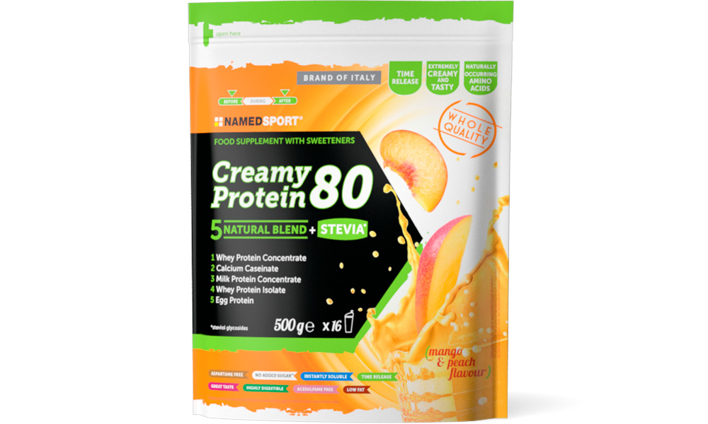 Фотография Протеин Namedsport CREAMY PROTEIN 80, 500 г Манго-персик