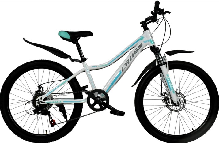 Велосипед Cross SMILE 24" размер XXS  рама 12 2022 Белый-Зеленый