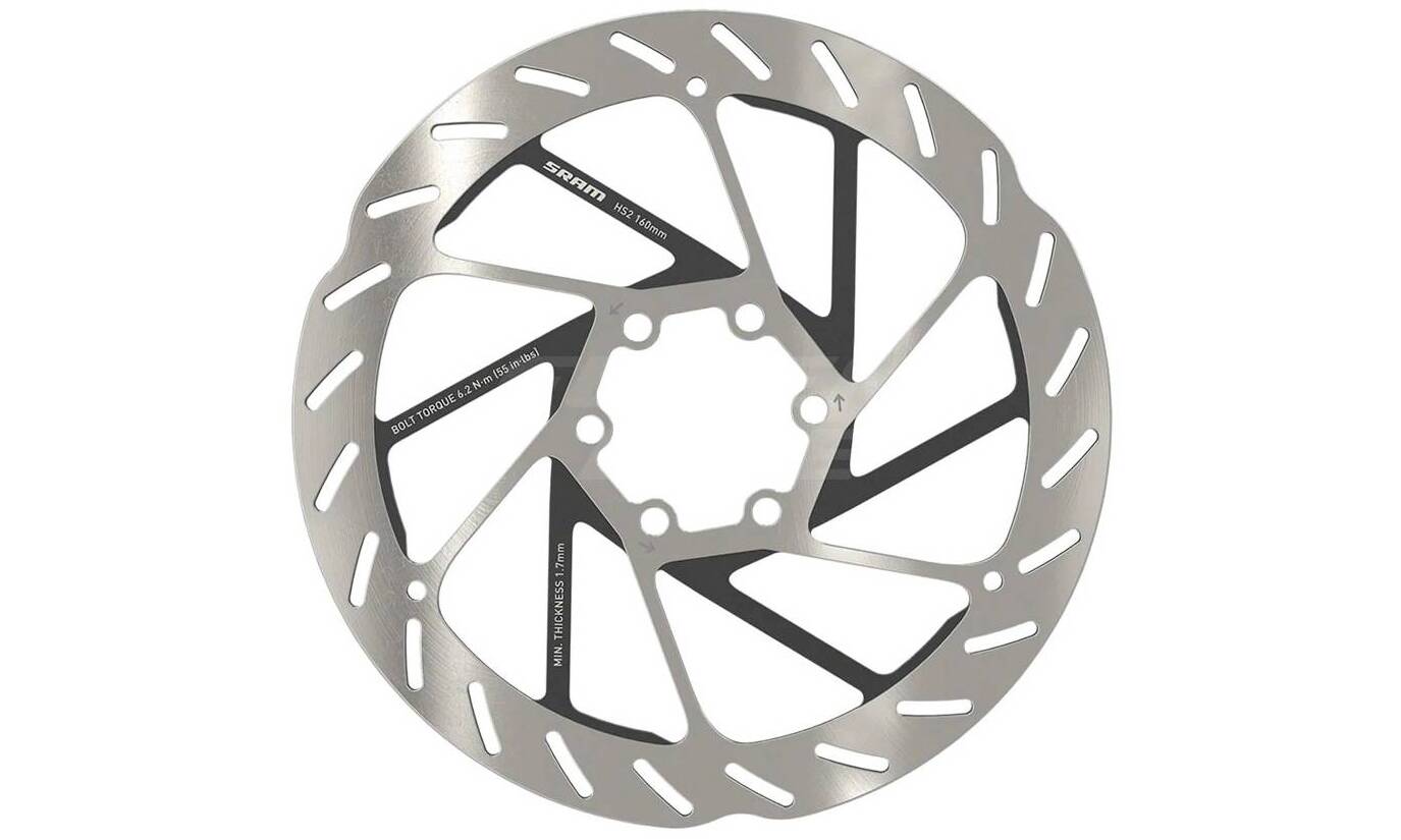 Ротор гальмівний Sram HS2, діаметр 160 мм, у комплекті 6 болтів 