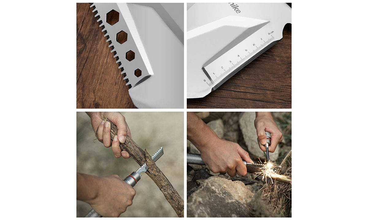 Лопата Naturehike Multifunctional outdoor shovel NH20GJ002, серебристая 5