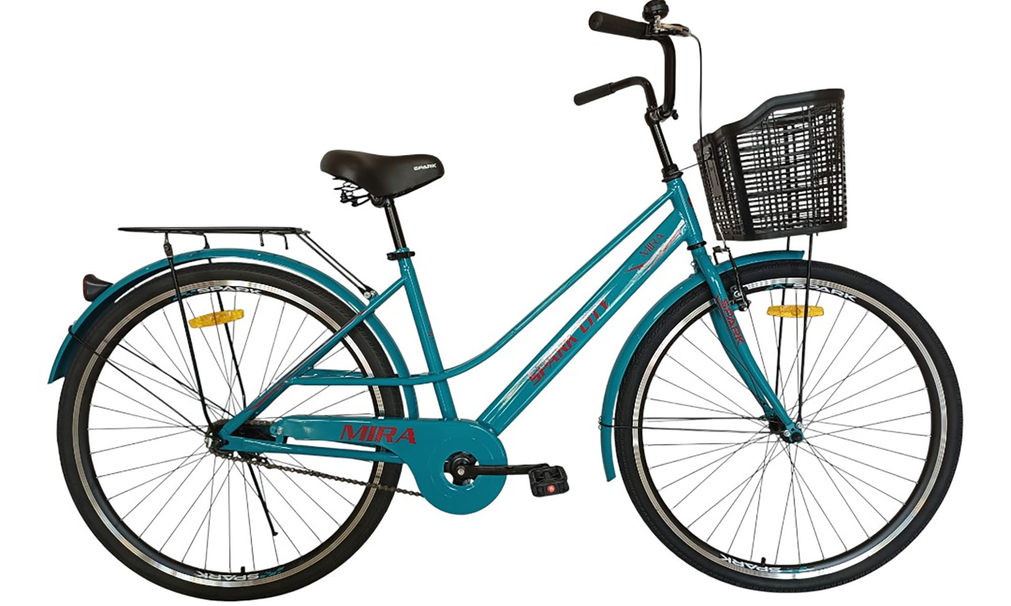 Велосипед SPARK CITY MIRA 28", размер M, рама - 18", год 2026, бирюзовый 
