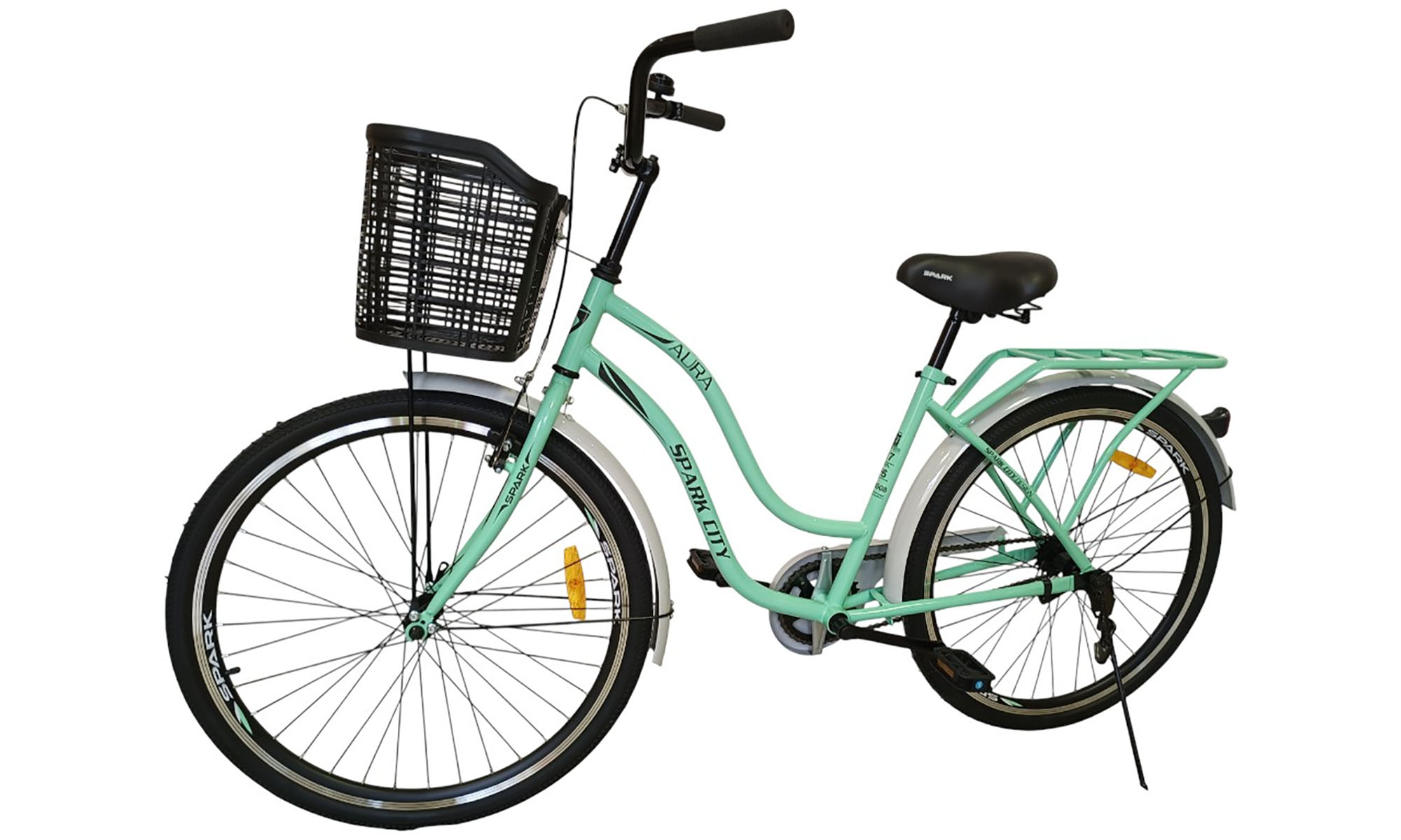 Велосипед SPARK CITY AURA 26", размер M, рама - 17", год 2026, зеленый 5 Велосипед SPARK CITY AURA 26", размер M, рама - 17", год 2026, зеленый 5