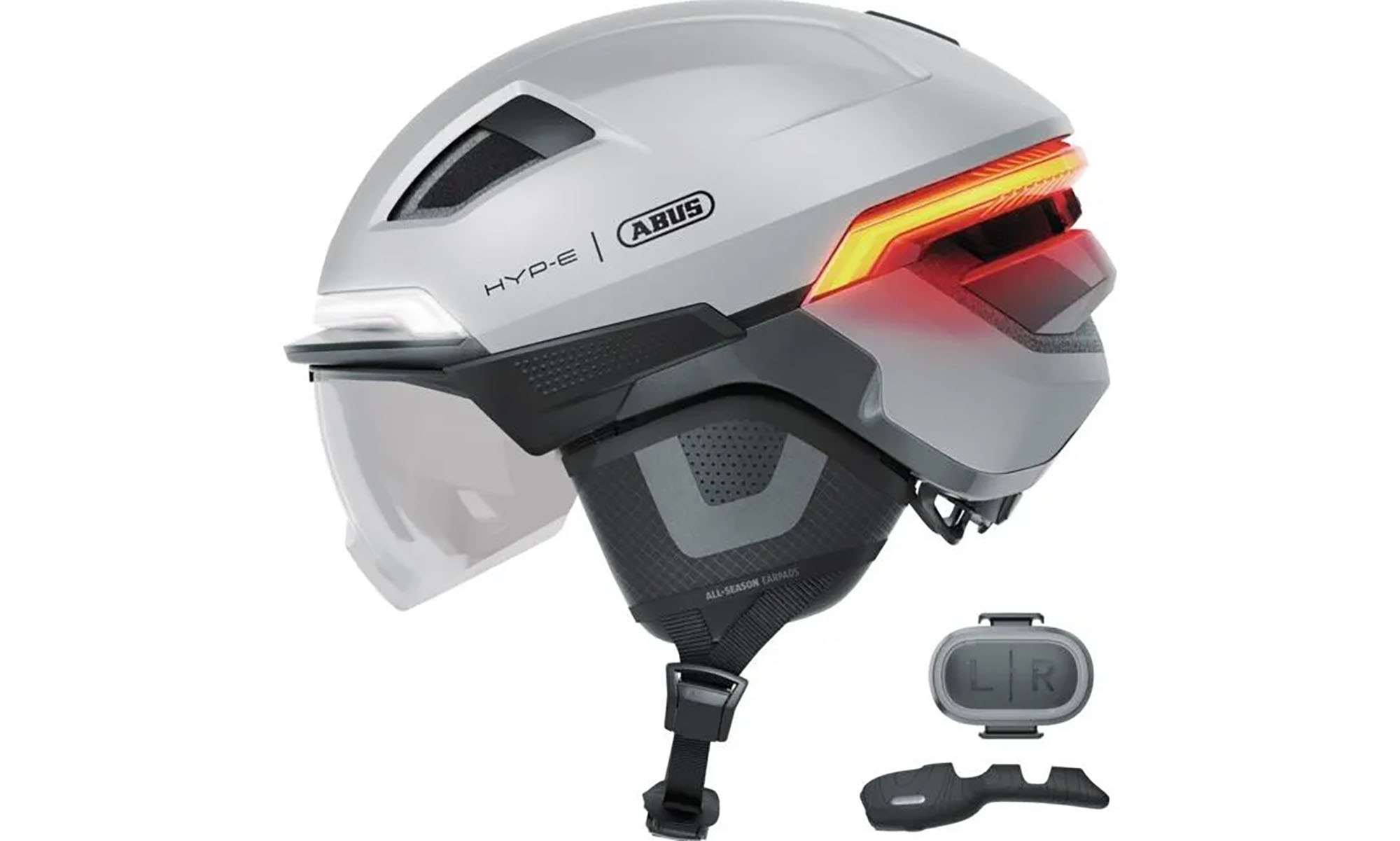 Велошлем ABUS HYP-E BL.ACE gleam silver, размер S (51-55 см), серебристый