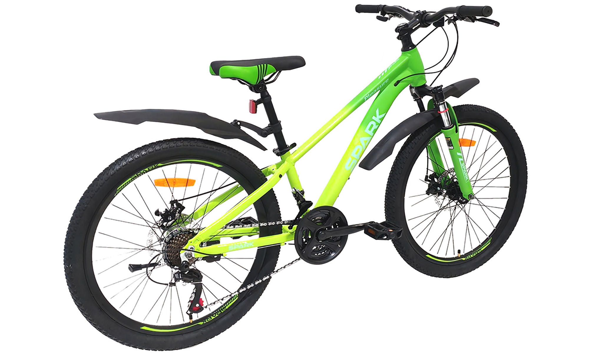 Велосипед SPARK PLEASURE 24", размер XXS, рама 11", 2025, салатовый с зеленым 2