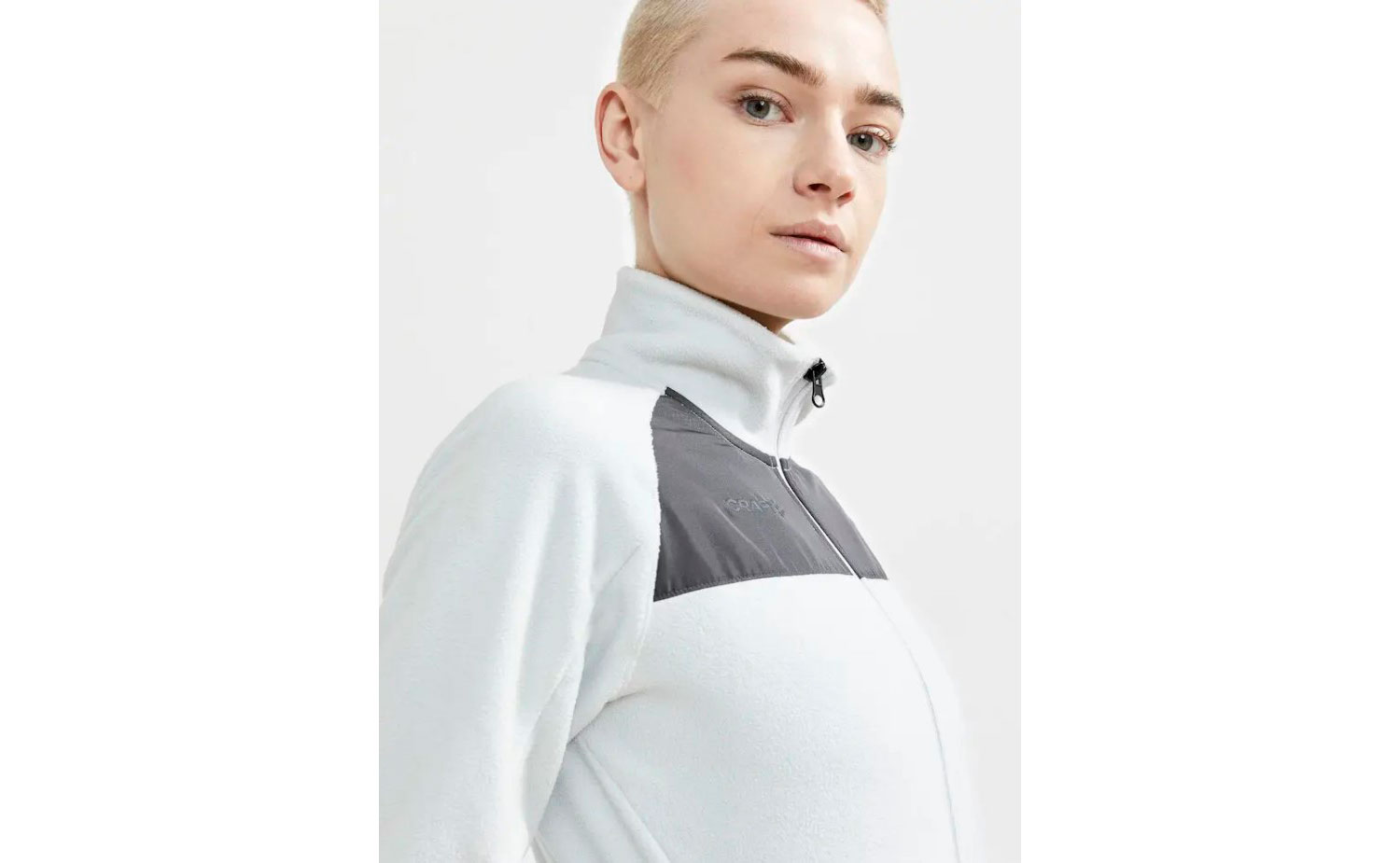 Кофта Craft ADV Explore Fleece Midlayer женская, размер S, сезон AW 22, белый 5