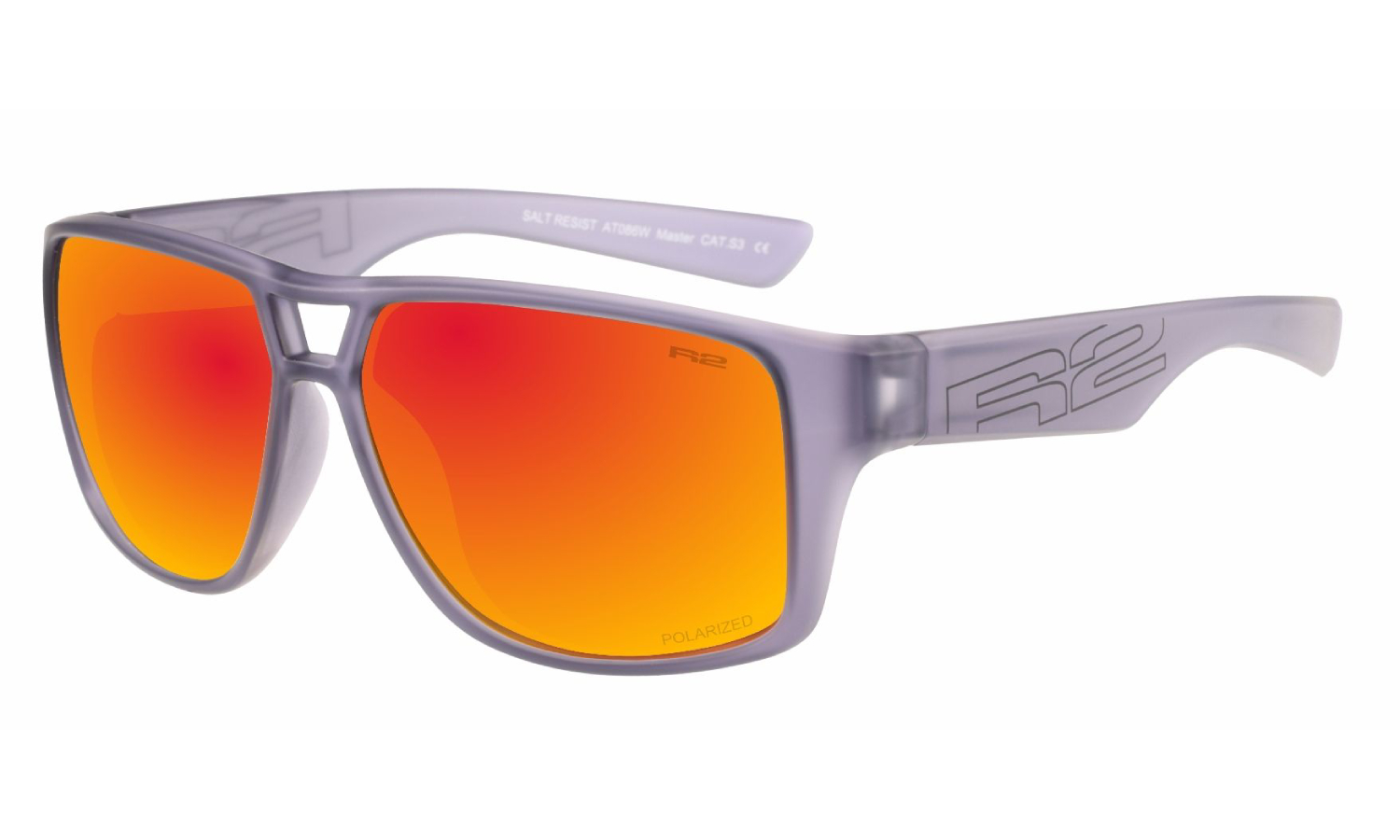 Окуляри R2 MASTER темно-сірий TR90, лінза димчата Polarized TAC 