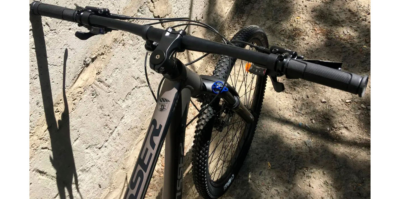 Фотография Велосипед Crosser First MT-042 27,5" размер М рама 18 2021 Серо-черный 2