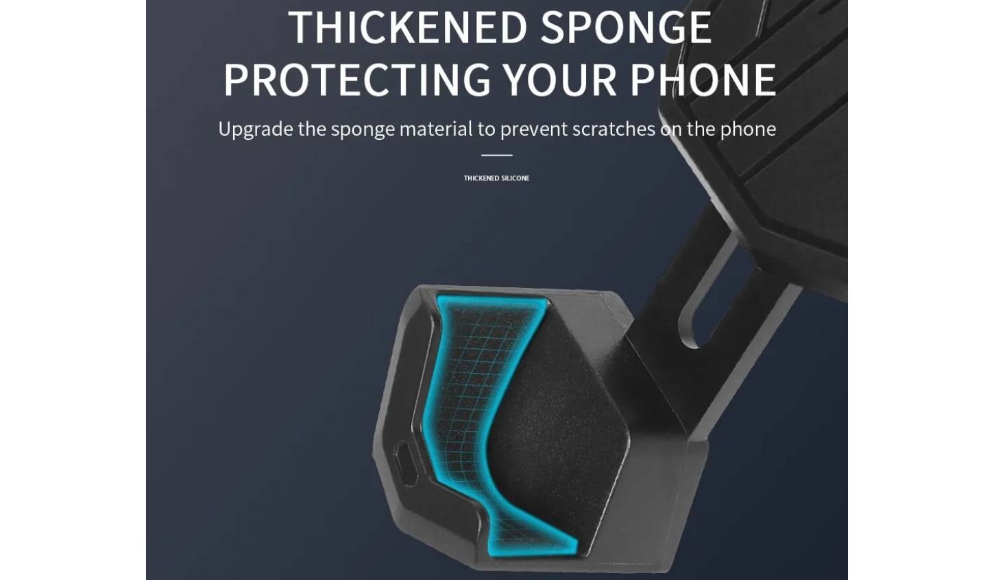 Елотримач смартфона BauTech HW129 для телефону, авто фіксація чорний 3