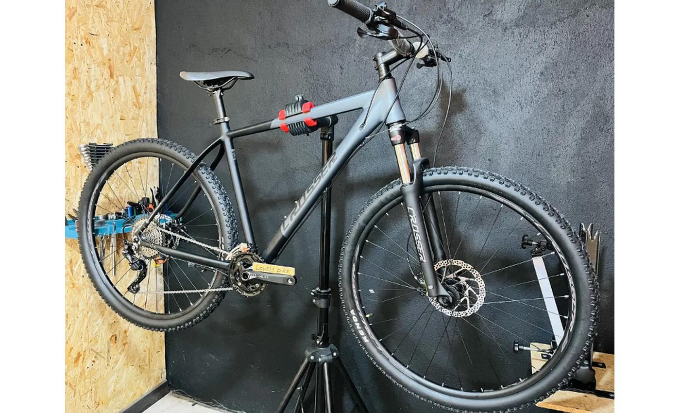 Фотография Велосипед Crosser MT-041 3х10 29" размер XL, рамзмер 21 2022 Черно-серый 3