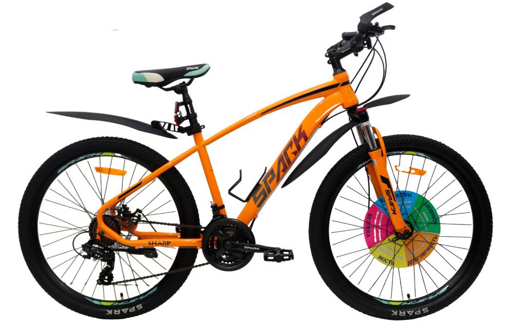 Фотографія Велосипед SPARK SHARP 26" размер S рама 16" 2024 Оражневый 