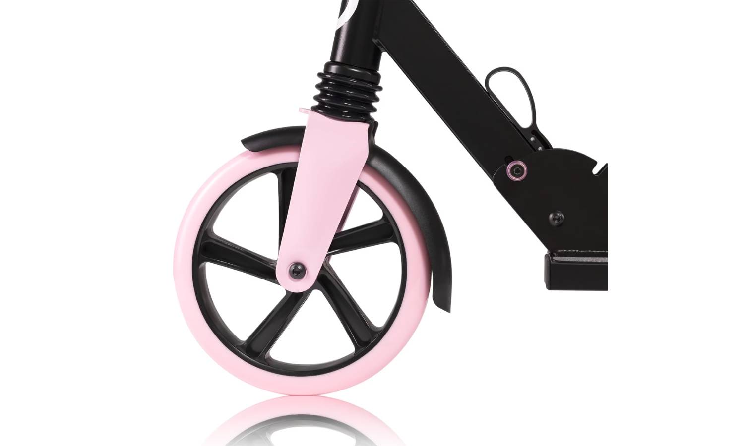 Детский самокат Lionelo Luca BLACK CARBON PINK 9