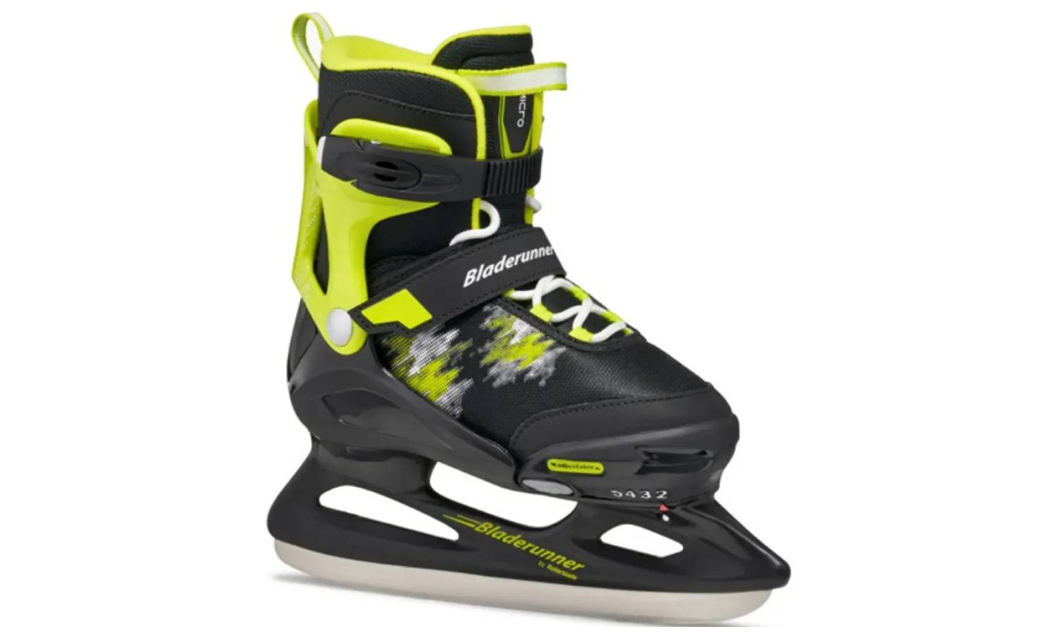 Ледовые коньки Bladerunner Micro Ice black-lime 36-40 