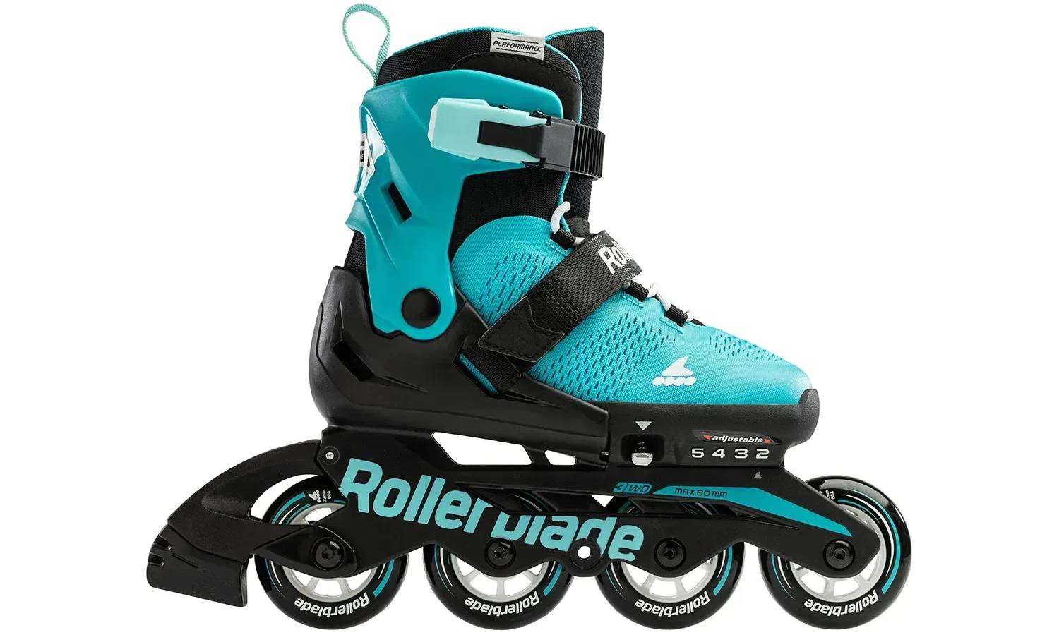 Фотография Ролики Rollerblade Microblade 2024 aqua-black 33-36.5 5