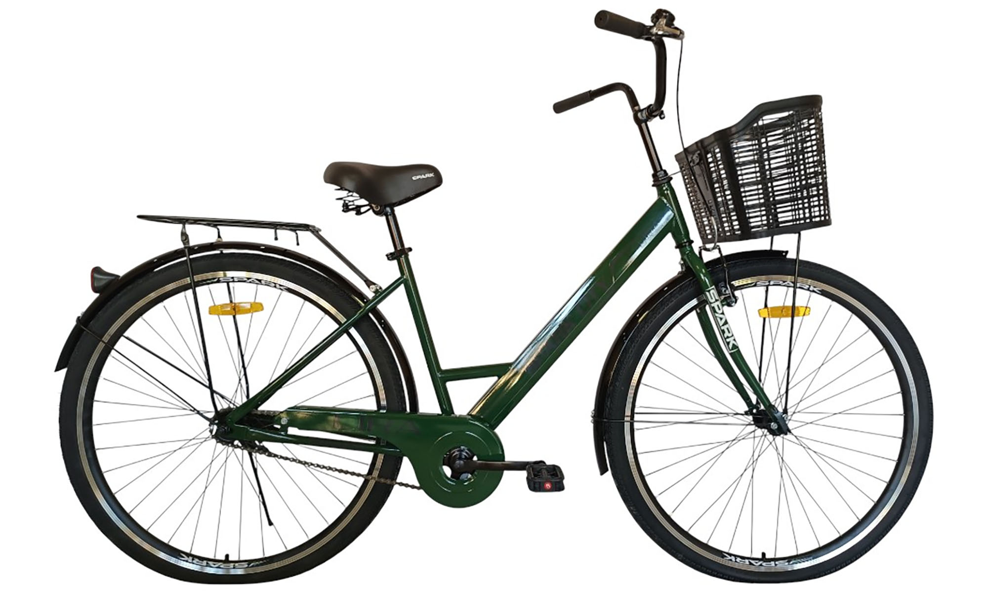 Велосипед SPARK CITY LIRA 28", размер M, рама 18", год 2026, темно-зеленый 