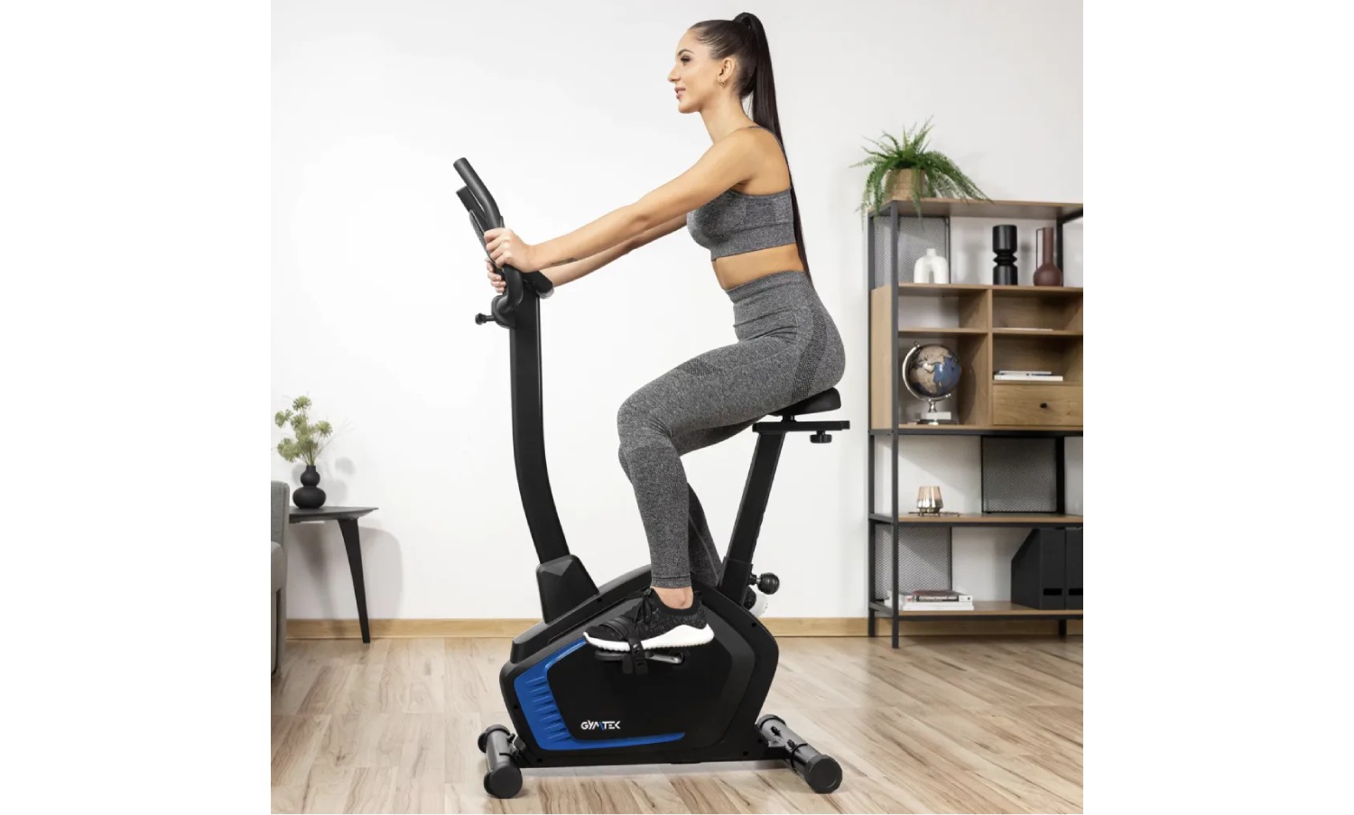 Велотренажер Gymtek XB1800 электромагнитный синий 13