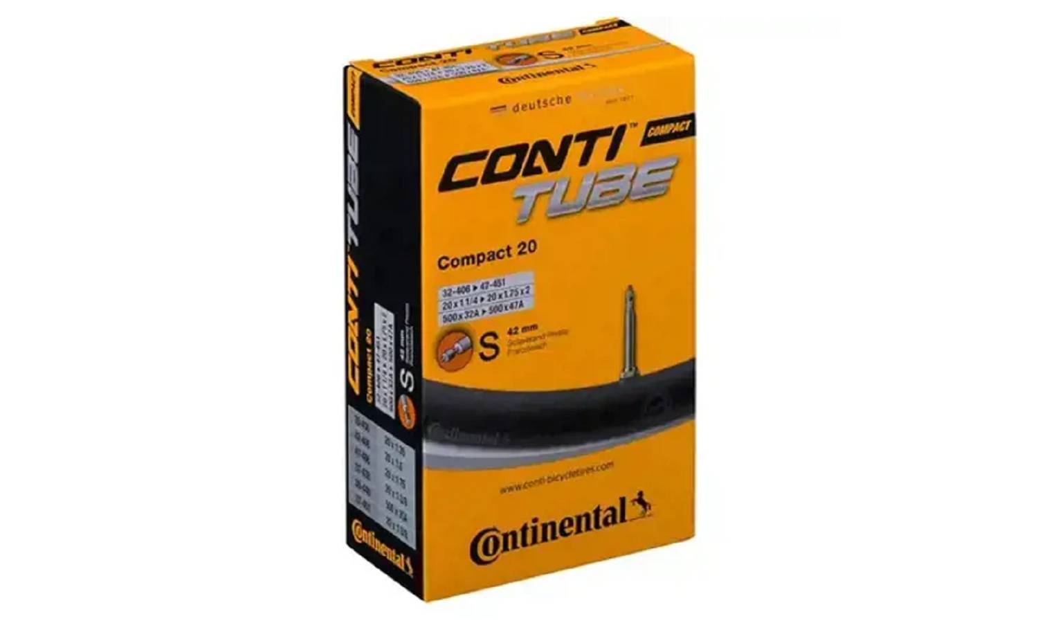 Камера Continental Compact Tube 20" S42 RE [32-406->47-451] 
