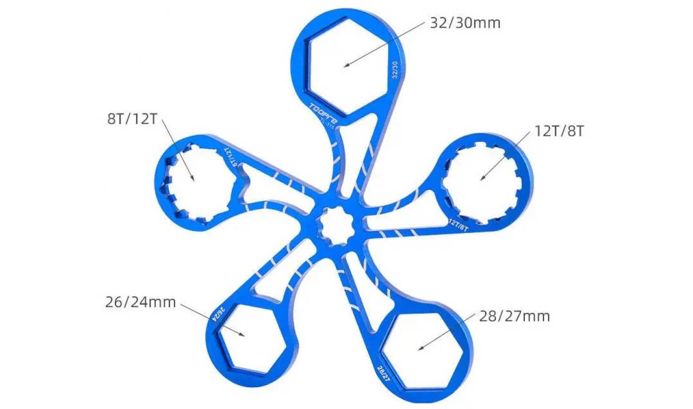 Ключ Toopre для разборки вилки, алюминий 2