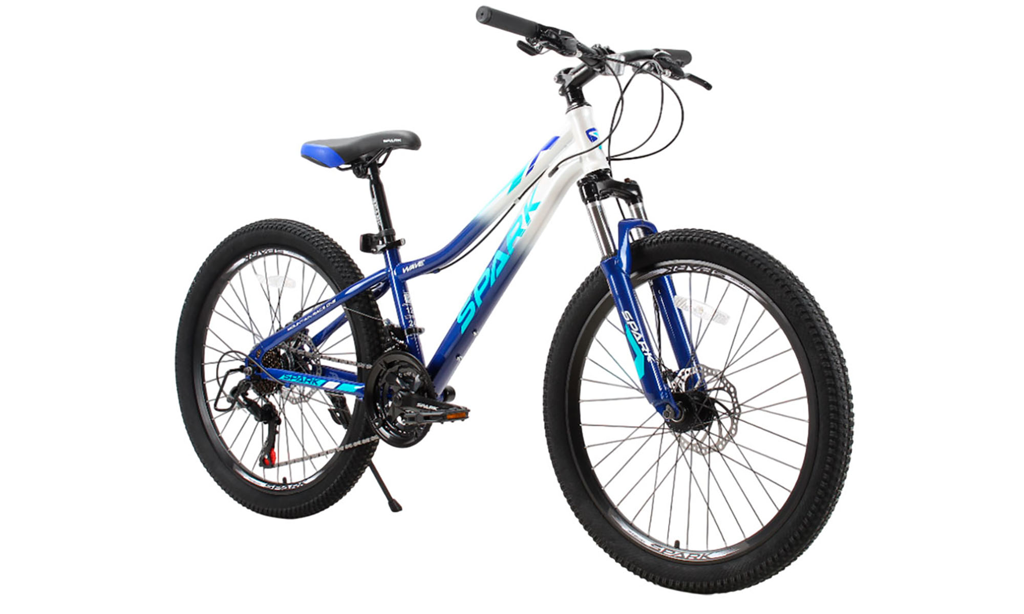 Велосипед SPARK WAVE JR. 24", размер XXS, рама 12", год 2025, серо-синий 4