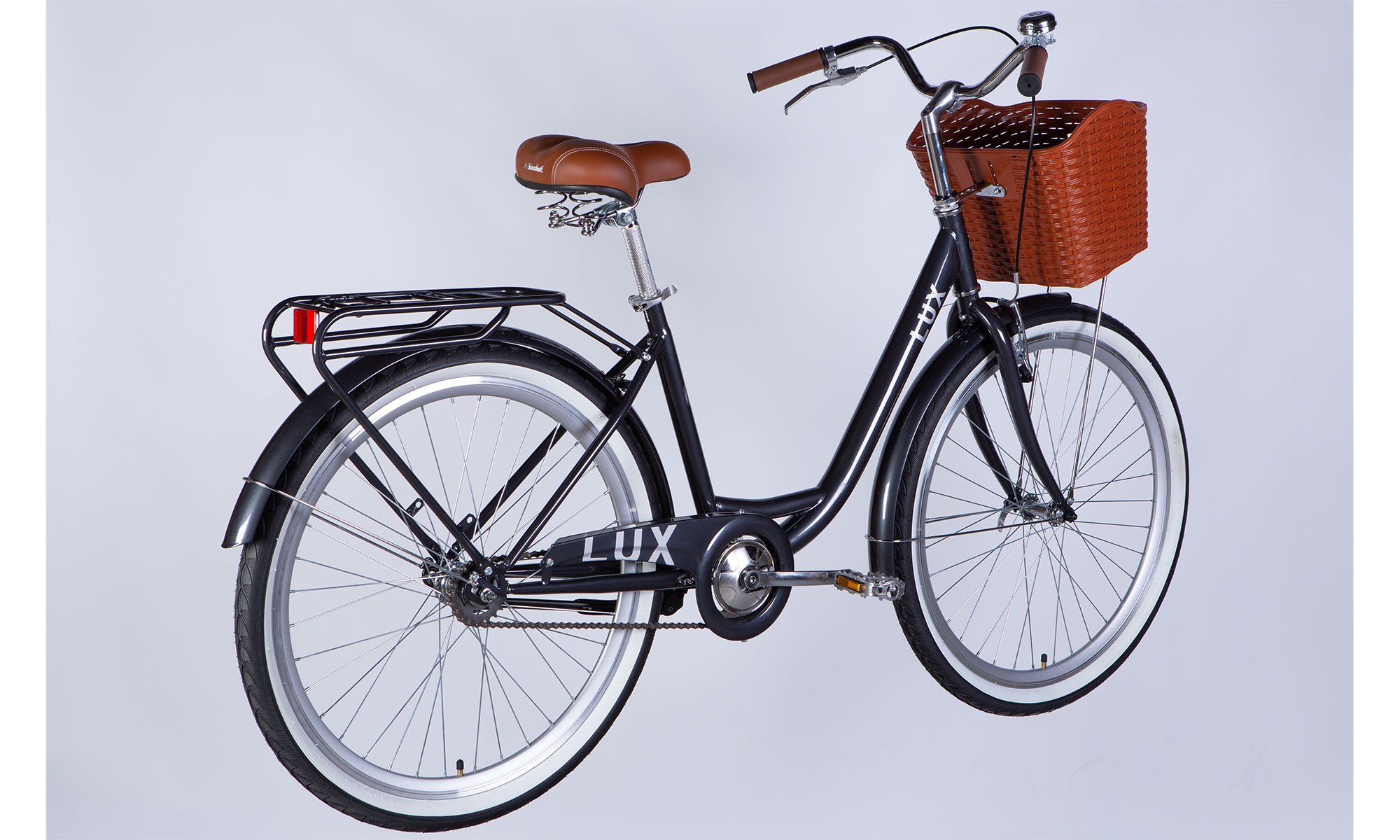 Велосипед Dorozhnik LUX Velosteel 26", розмір M, рама-17" 2025, темно-сірий 6