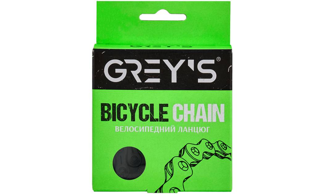 Цепь велосипедная Grey's 10ск. SLA-H10 Ti-N Black, 116 звеньев 2