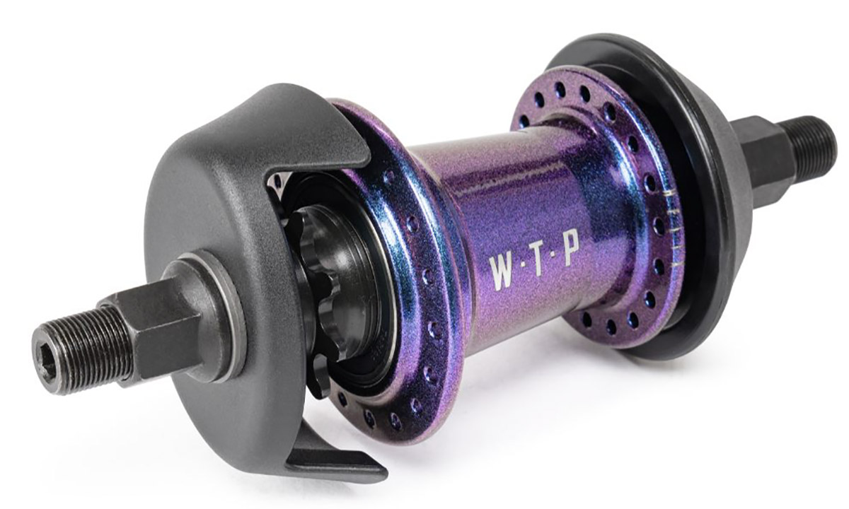 Втулка задняя WeThePeople  HYBRID Freecoaster-/Cassette Regular Axle RSD 36H 14mm 9t с хабгардами перламутрово-фиолетовая 2