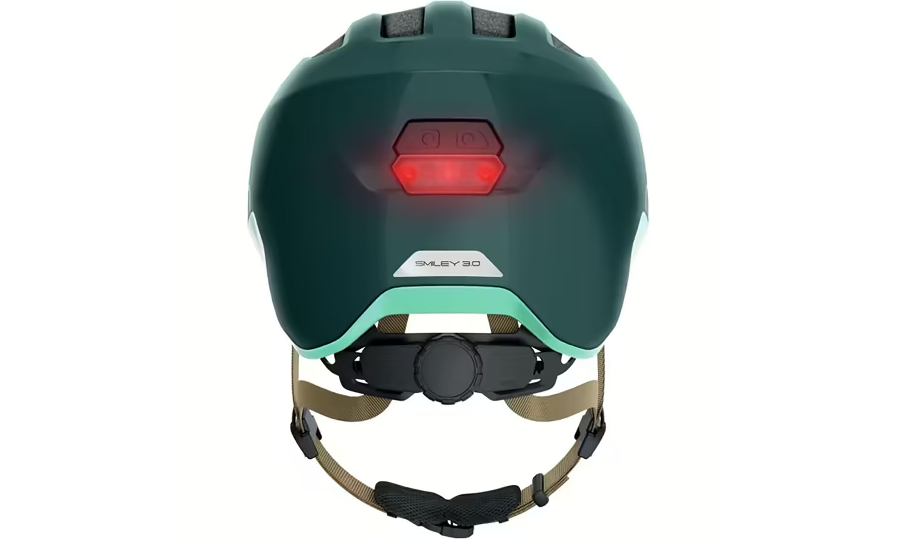 Велошлем детский ABUS SMILEY 3.0 ACE LED Royal Green, размер M (50-55 см), королевский зеленый 4