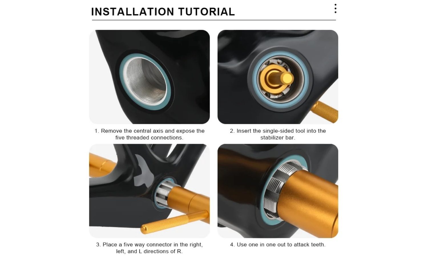 Ключ Riderace для восстановления резьбы каретки BSA 1.37*24T 4 Ключ Riderace для восстановления резьбы каретки BSA 1.37*24T 4