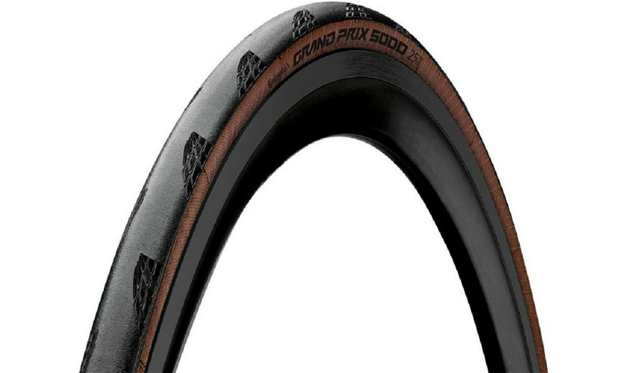 Покрышка Continental Grand Prix 5000 28" | 700 x 28C черная/коричневая, foldable skin