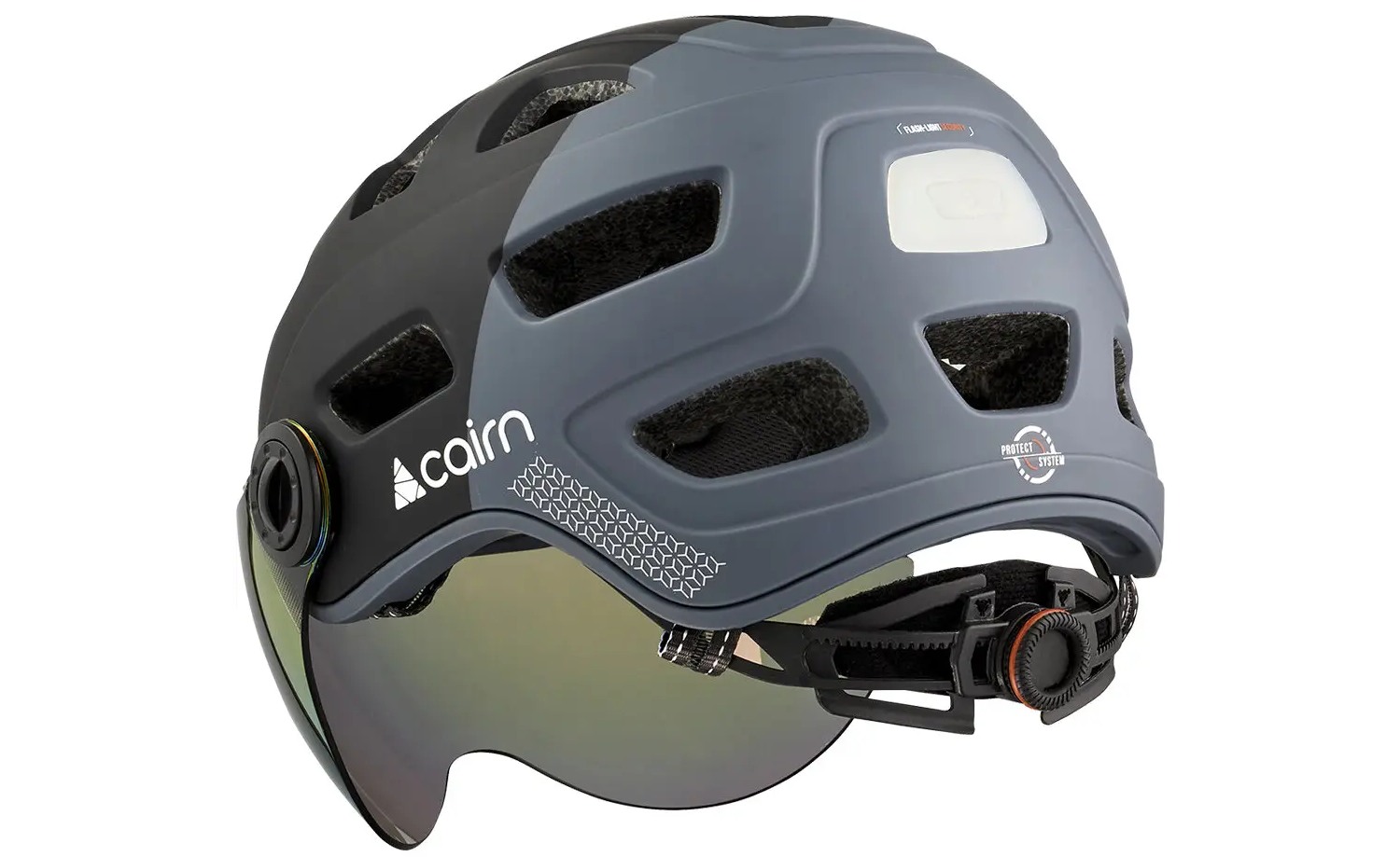 Велошлем Cairn Quartz Visor LED USB black размер L 58-62 см 4