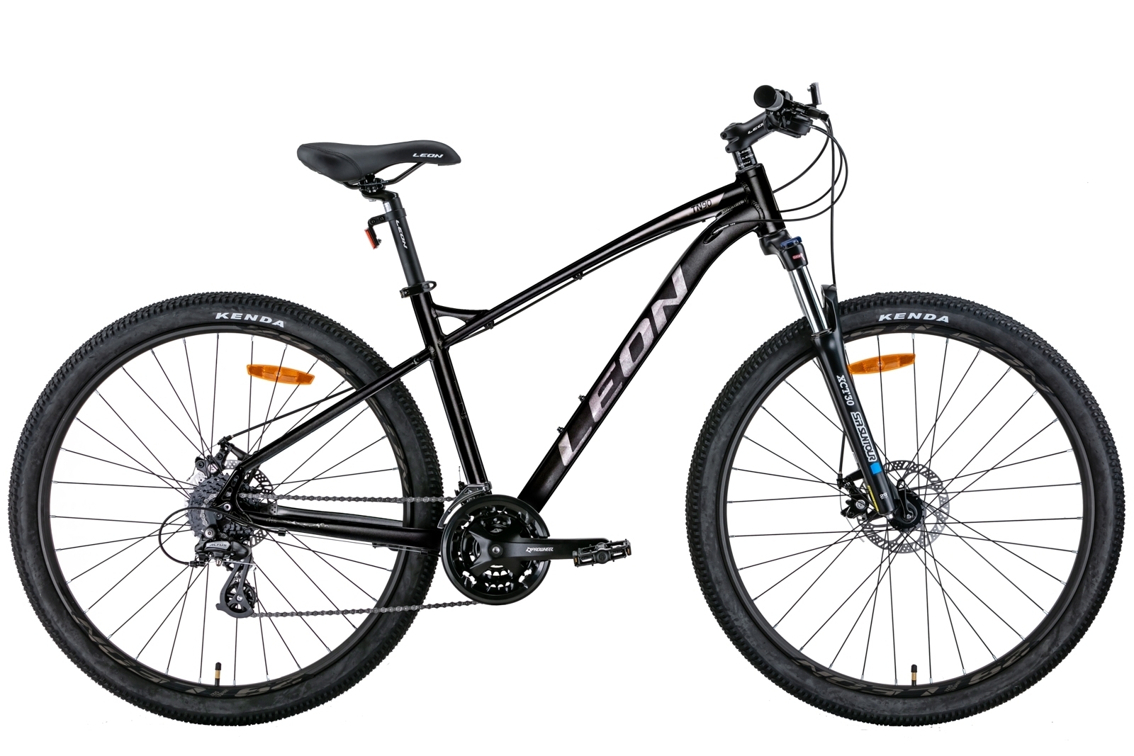 Фотографія Велосипед Leon TN-90 AM DD 29" розмір L рама 20 2022 Чорний з сірим 