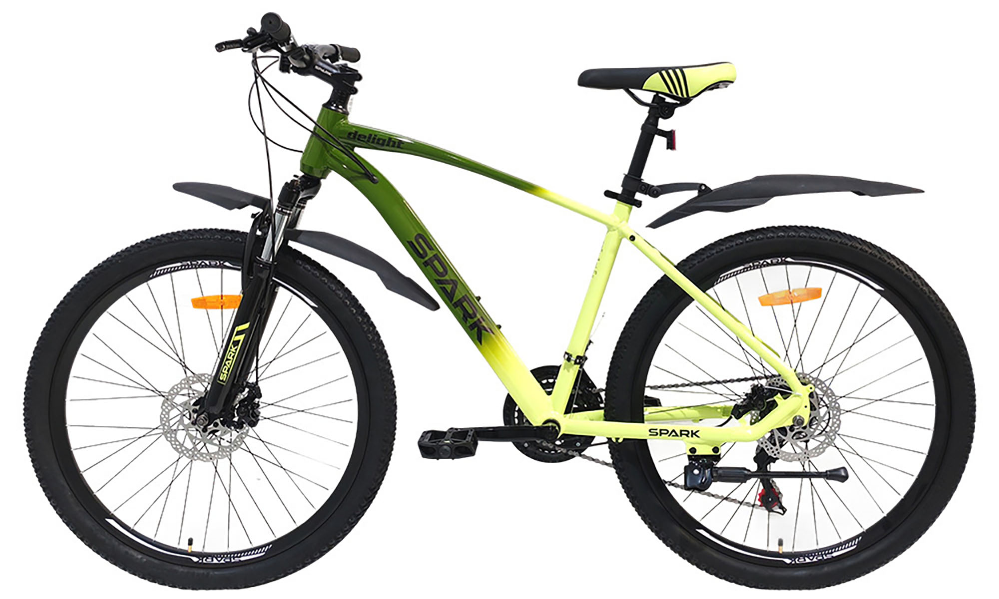 Велосипед Spark Delight 26" размер М рама 17" зелено-желтый 3 Велосипед Spark Delight 26" размер М рама 17" зелено-желтый 3