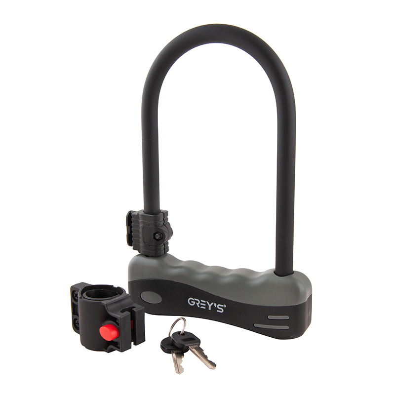 Велозамок скоба U-lock Grey's 12*165*245мм с креплением 2