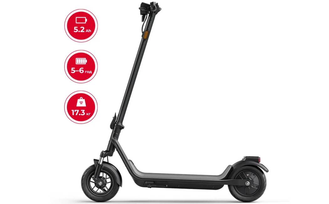 Электросамокат NIU KQi 100P 9.5", 300(600)W, 5.2Ah, Серый 6 Электросамокат NIU KQi 100P 9.5", 300(600)W, 5.2Ah, Серый 6