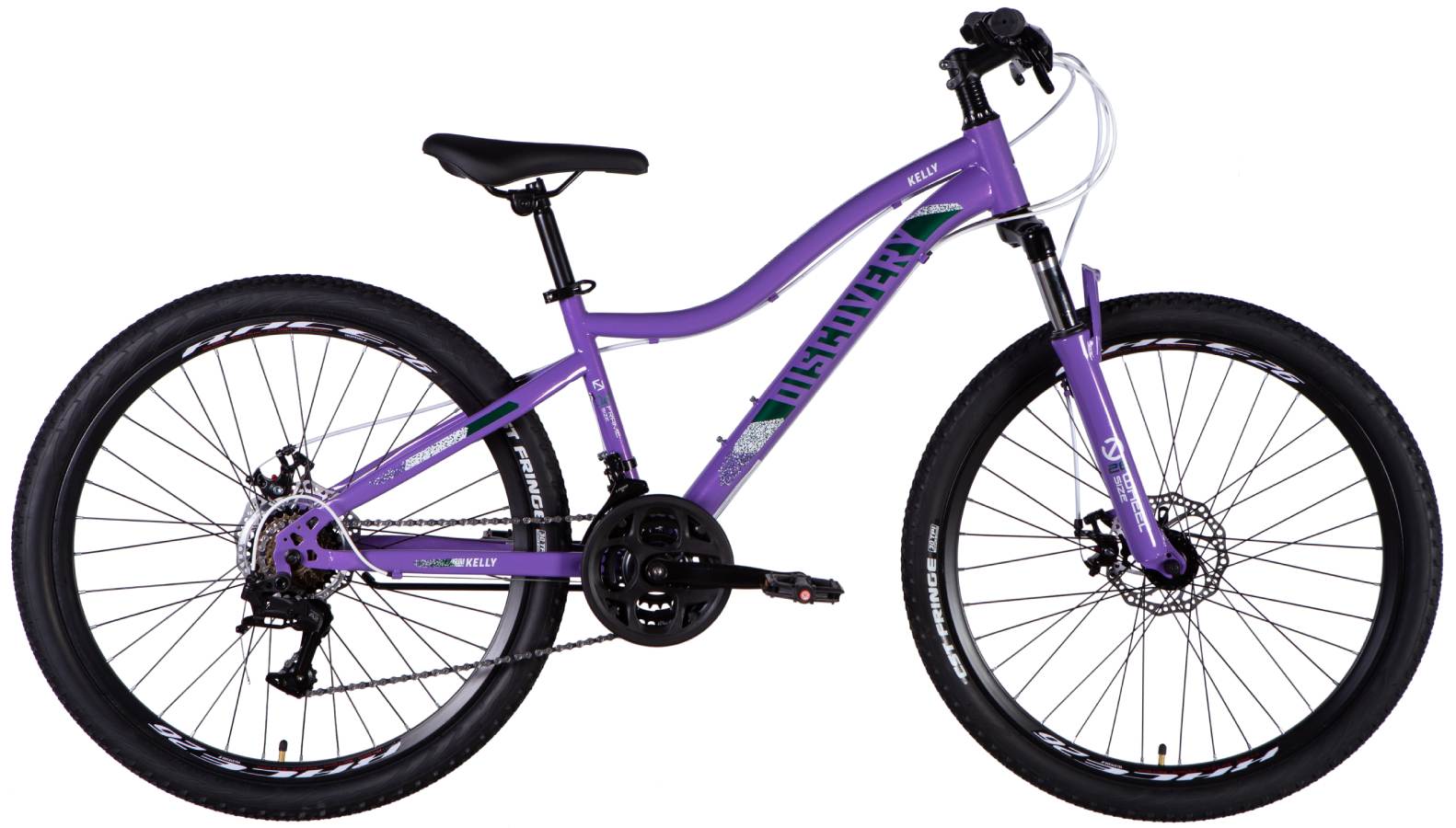Велосипед Discovery KELLY DD FR 26", размер XS, рама 14", 2025, фиолетовый  