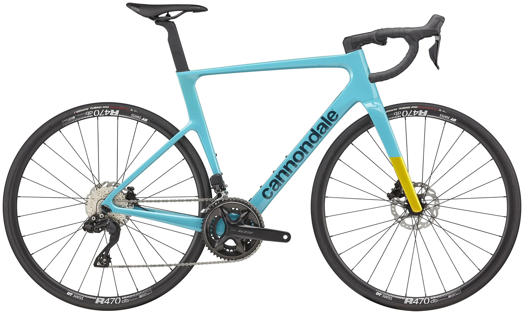 Фотография Велосипед Cannondale SuperSix EVO Carbon 3, 28", размер S, рама 51см, 2025, IBL (сине-желтый) 