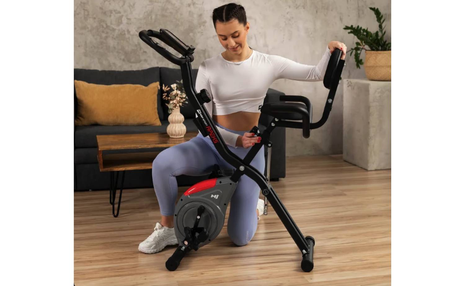 Велотренажер Hop-Sport HS-3030X Apeks X-Bike серый 7